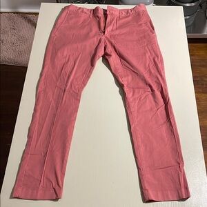Men’s: J. Crew Salmon Pink Chinos Straight Leg Cotton Blend- Size 31W x 30L